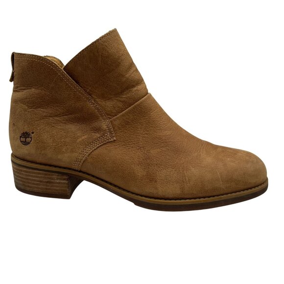 Timberland Womens 11 Beckwith Chelsea Boot Gripstick Sole Ortholite Stacked Heel - Picture 4 of 16